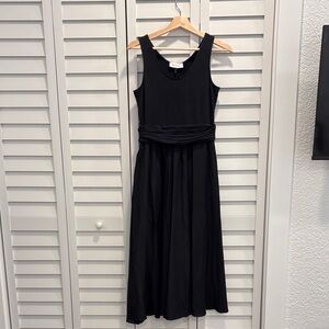 Brass Clothing Black Midi Dress